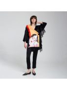 Anni Printed Black Kimono