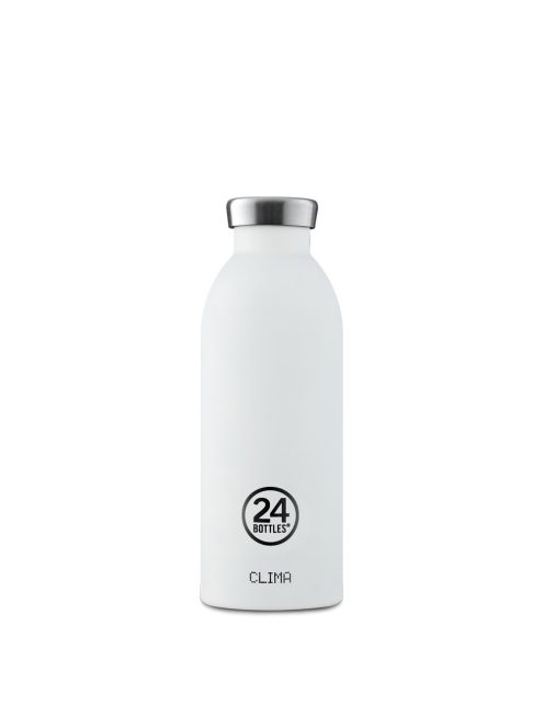24Bottles Clima 500ml stainless steel insulated water bottle, ICE WHITE