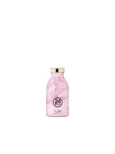   24Bottles Clima 330ml stainless steel insulated water bottle, MARBLE PINK