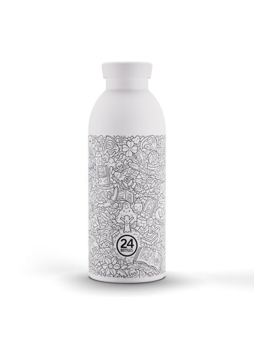 24Bottles Clima 500ml stainless steel insulated water bottle, FRA! White
