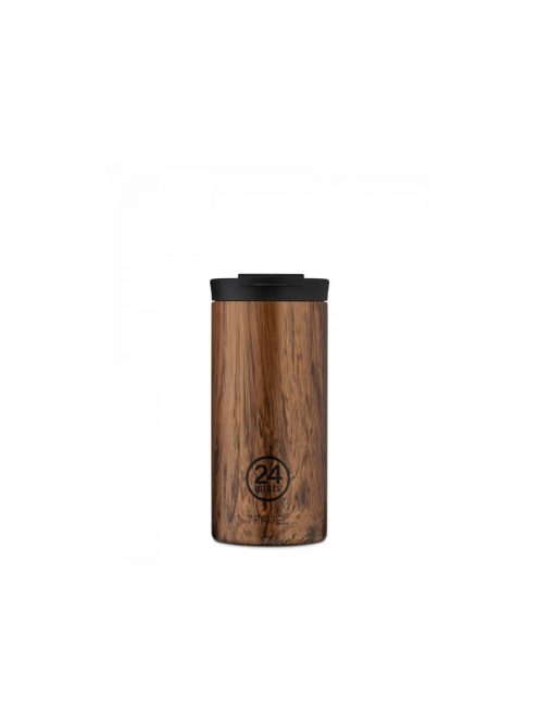 24Bottles Travel Tumbler 600ml stainless steel travel cup, SEQUOIA WOOD