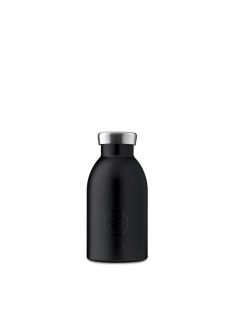   24Bottles Clima 330ml stainless steel insulated water bottle, TUXEDO BLACK