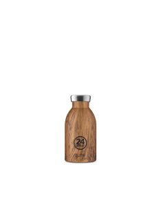   24Bottles Clima 330ml stainless steel insulated water bottle, SEQUOIA WOOD