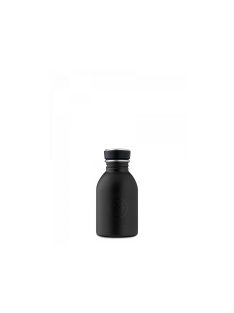   24Bottles Urban 250ml stainless steel water bottle, tuxedo black