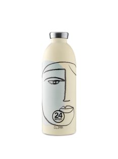   24Bottles Clima 850ml stainless steel, insulated water bottle, White Calypso