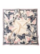 Silk and More PEACH PINK  BUTTERFLY LARGE SILK SCARF