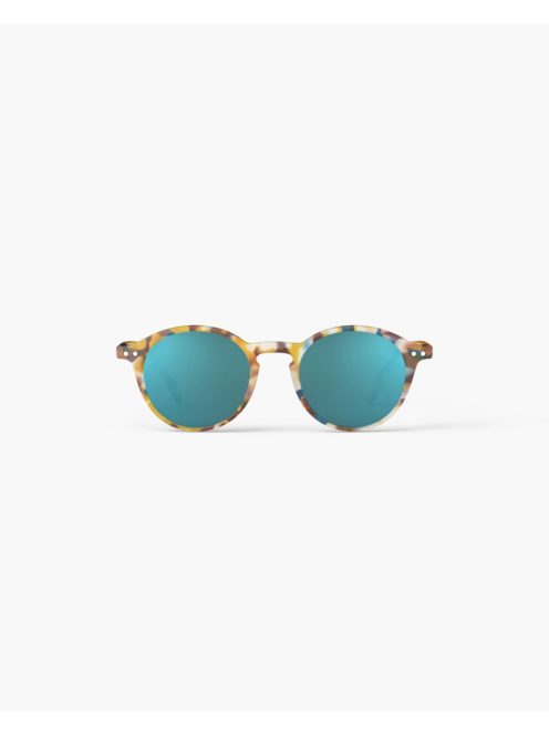 IZIPIZI PANTOS D sunglasses, blue tortoise, blue mirror lenses