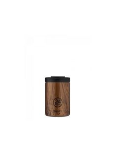   24Bottles Travel Tumbler 350ml rozsdamentes acél bögre, SEQUOIA WOOD