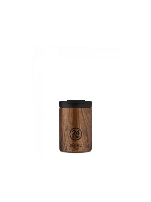 24Bottles Travel Tumbler 350ml stainless steel travel cup, SEQUOIA WOOD
