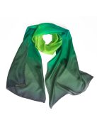 Silk and More COLORFULL ONLY GREEN SILK SCARF 