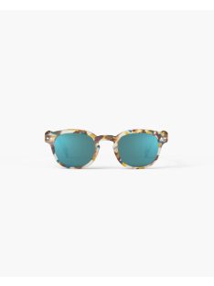   IZIPIZI RETRO C sunglasses, blue tortoise, blue mirror lenses