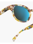IZIPIZI RETRO C sunglasses, blue tortoise, blue mirror lenses