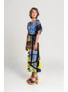 Blue Bird Printed Maxi Dress