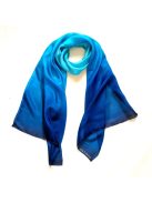 Silk and More COLORFULL ONLY BLUE SILK SCARF