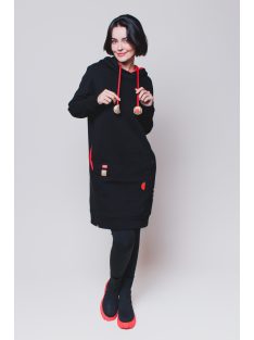 Evetkewear BLACK HOODIE - MINA