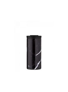   24Bottles Travel Tumbler 600ml rozsdamentes acél bögre, BLACK MARBLE