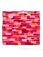 Silk and More MYSTYLE PINK-RED SMALL SATEN SILK SCARF