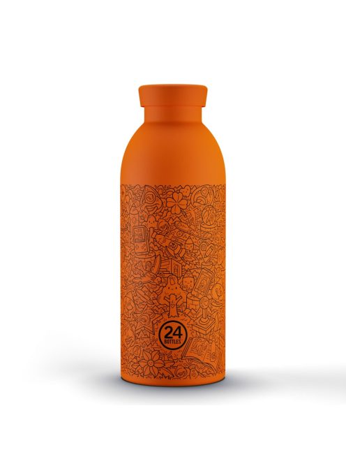 24Bottles Clima 500ml stainless steel insulated water bottle, FRA! Orange