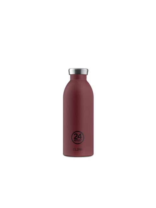 24Bottles Clima 500ml stainless steel insulated water bottle, STONE COUNTRY RED