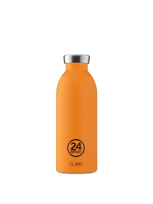 24Bottles Clima 500ml stainless steel insulated water bottle, Total Orange