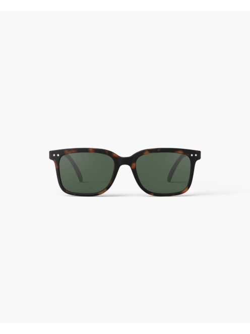 IZIPIZI LARGE L sunglasses, tortoise, green lenses